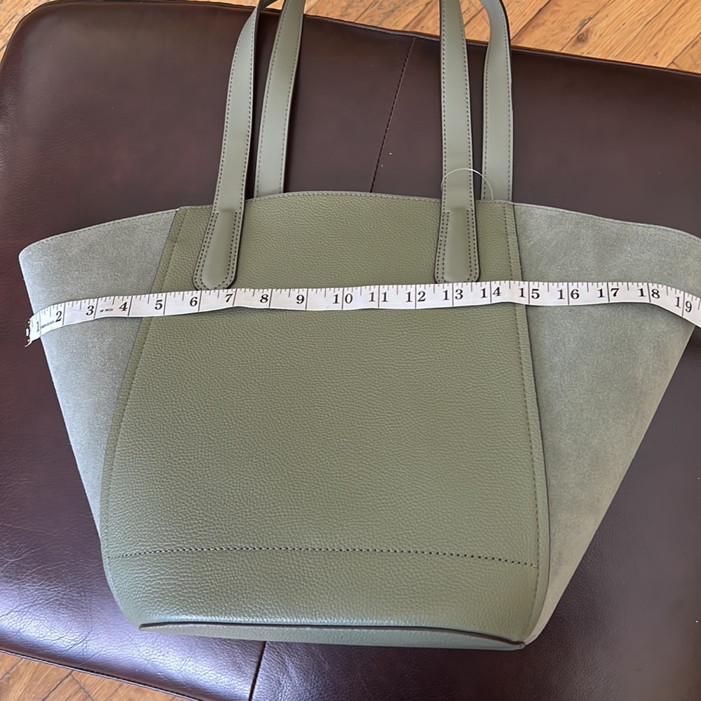 Michael Kors Portia Large Tote Leather Army Green - Picture 11 of 13